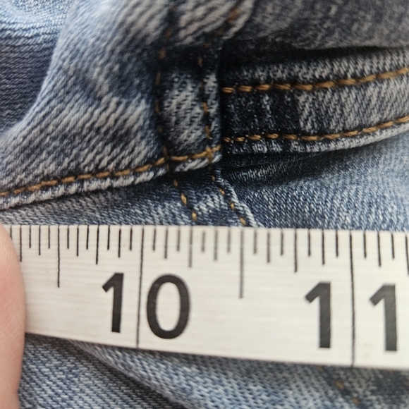 J. Jill High Rise Straight Leg Crop Denim Jeans Women 8 Regular Blue - Picture 9 of 11